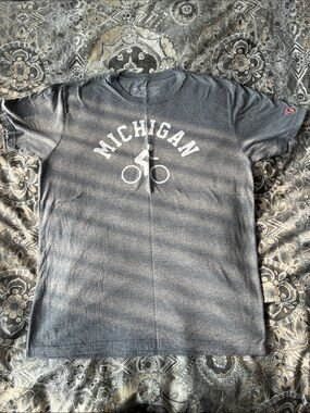 The Mitten State Tee in Heather Grey